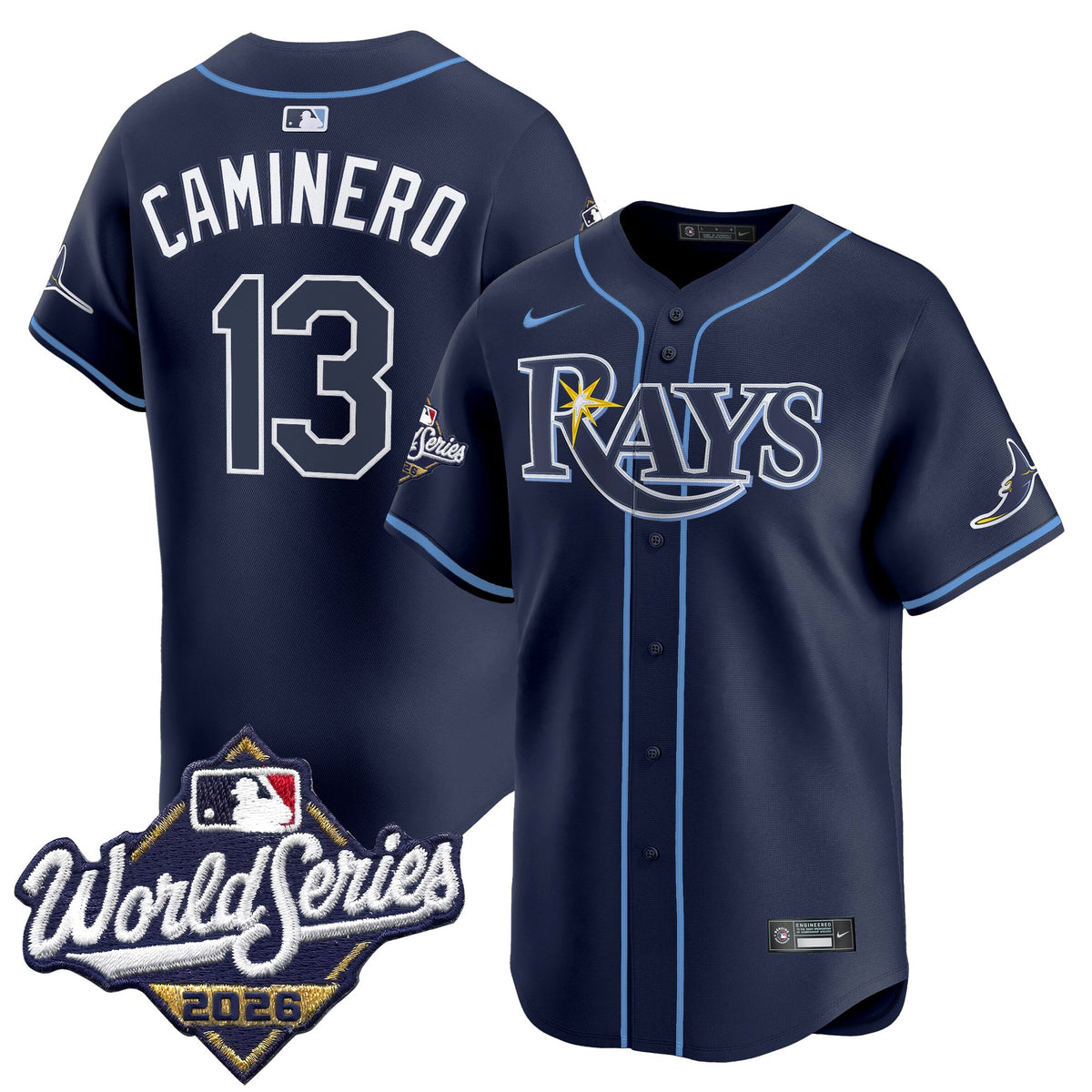 Men's Tampa Bay Rays 2026 World Series Vapor Premier Limited Jersey - All Stitched