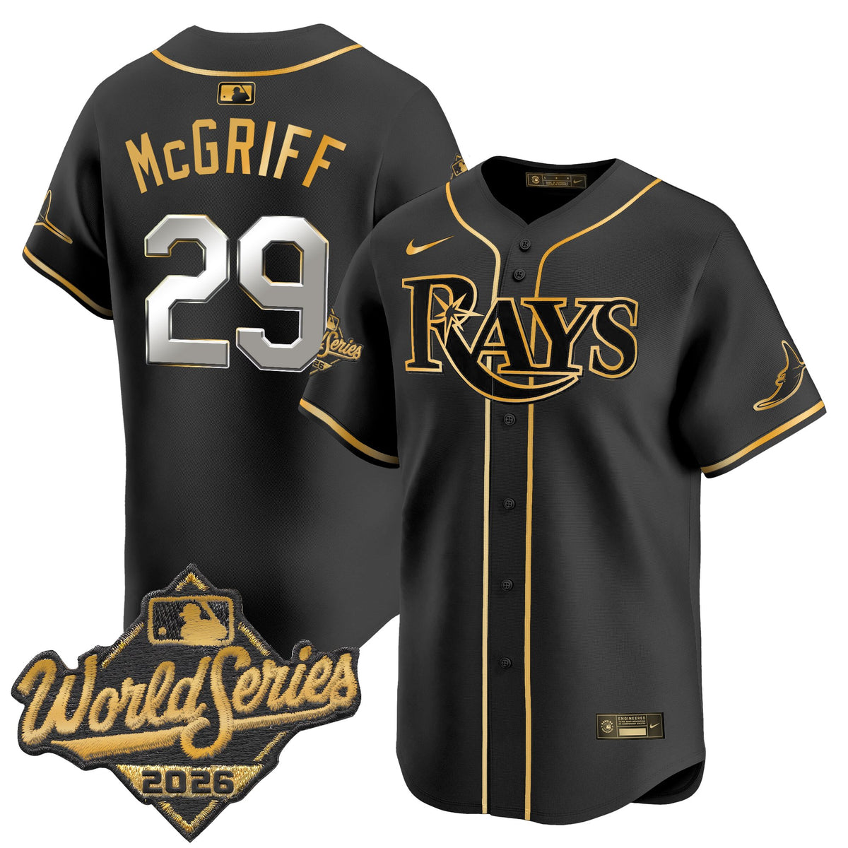 Men's Tampa Bay Rays 2026 World Series Vapor Premier Limited Jersey - All Stitched
