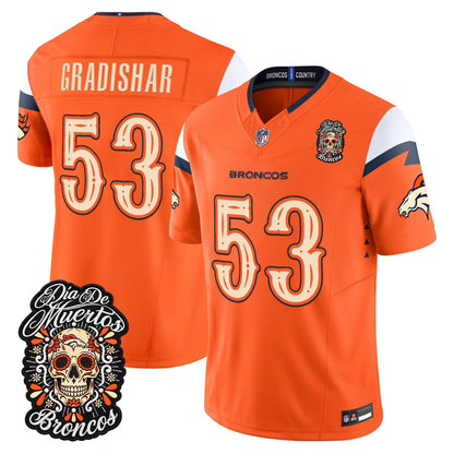 Denver Broncos Día de los Muertos Vapor Limited Jersey - Stitched