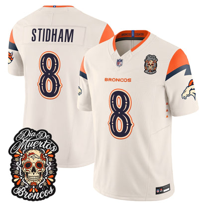 Denver Broncos Día de los Muertos Vapor Limited Jersey - Stitched