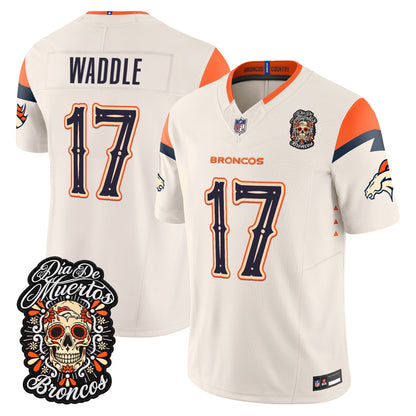 Denver Broncos Día de los Muertos Vapor Limited Jersey - Stitched