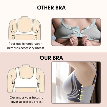 Anti-Sagging Support Shockproof Sports Fixed Cup Bra For Women