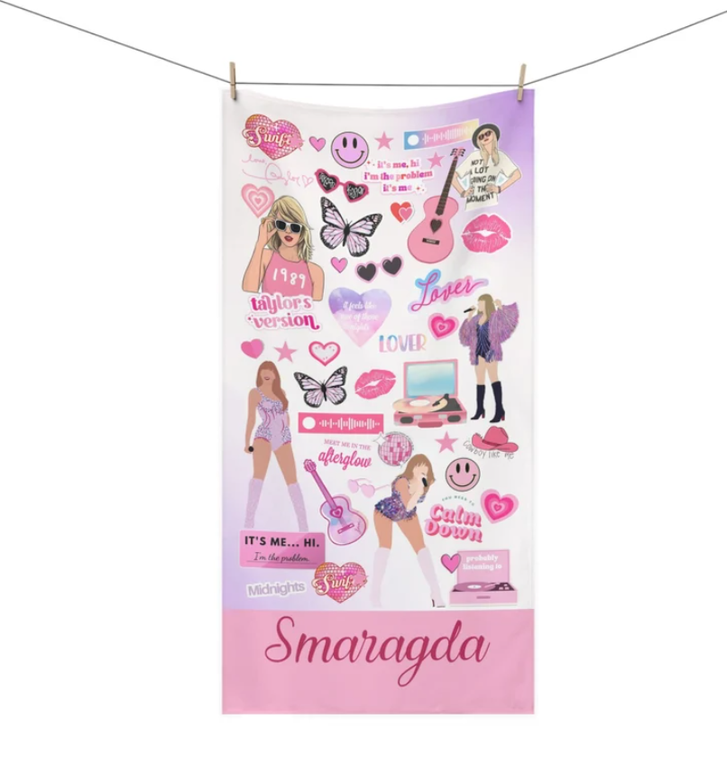 Swiftie Personalized Beach Towels- 406TTBT072