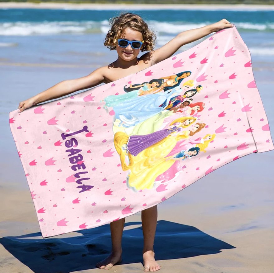 Personalized Princess Beach Towels- 406TTBT173