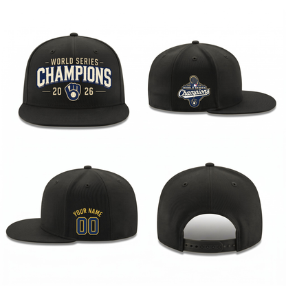 MIL 2026 World Series Champions Personalized Snapback Cap - Printed