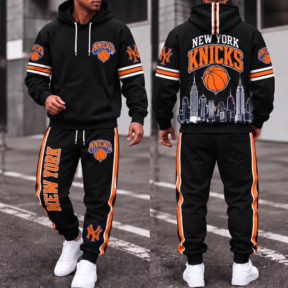 NYK Streetwear Hoodie Pants Set - Printed