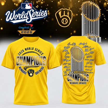 MIL World Series Champions Two Sides T-Shirt - Printed V33