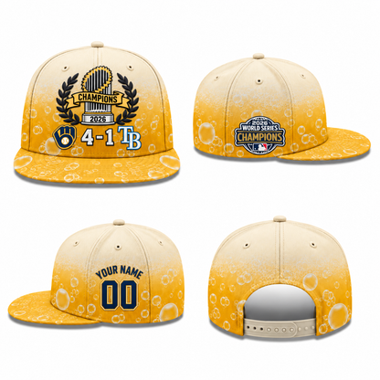 MIL 2026 World Series Champions Personalized Snapback Cap - Printed V7