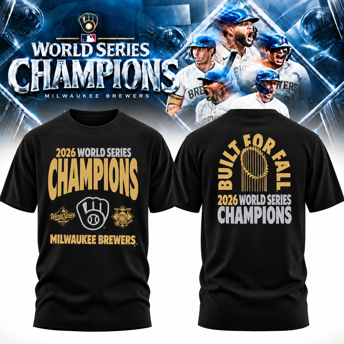 MIL World Series Champions Two Sides T-Shirt - Printed V17