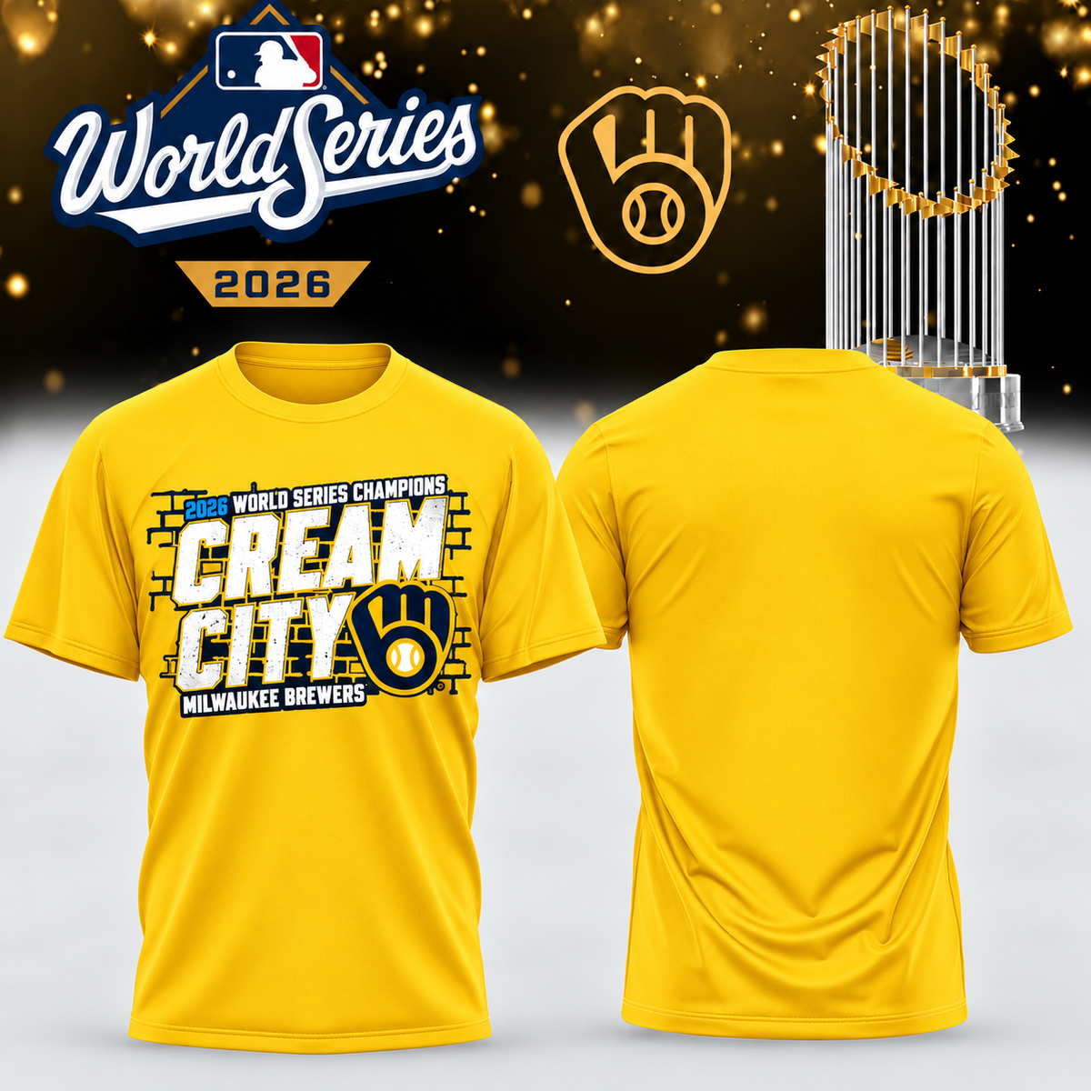 MIL World Series Champions One Side T-Shirt - Printed V39