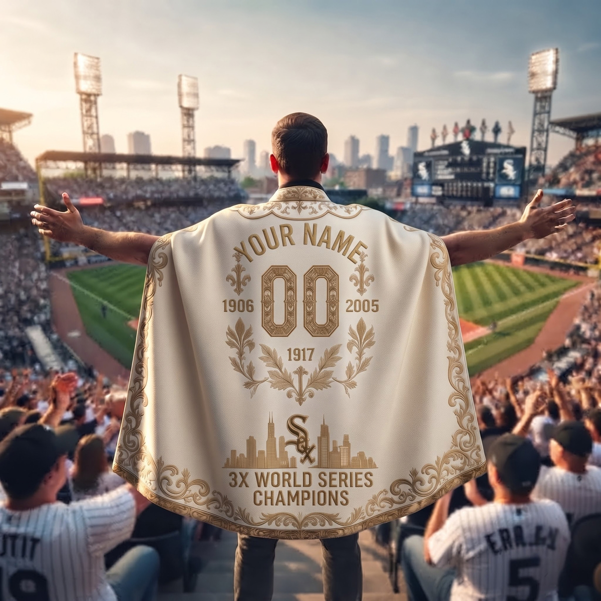 CWS Champions Supporter Edition Custom Strap Shawl Cape – Printed
