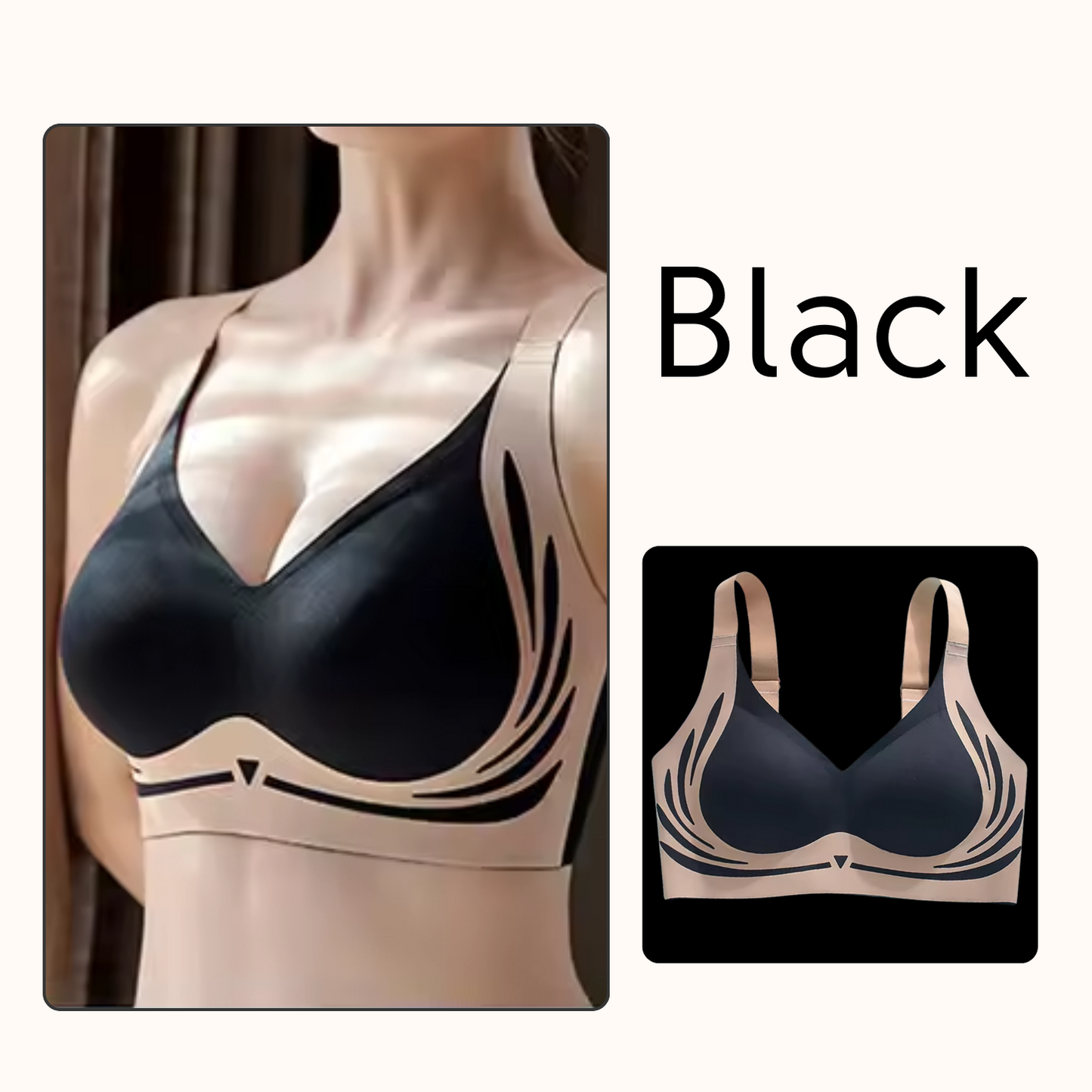 Anti-Sagging Support Shockproof Sports Fixed Cup Bra For Women
