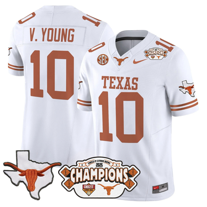TEX 2025 State Map & Citrus Bowl Champions Patch Vapor Limited Jersey - All Stitched