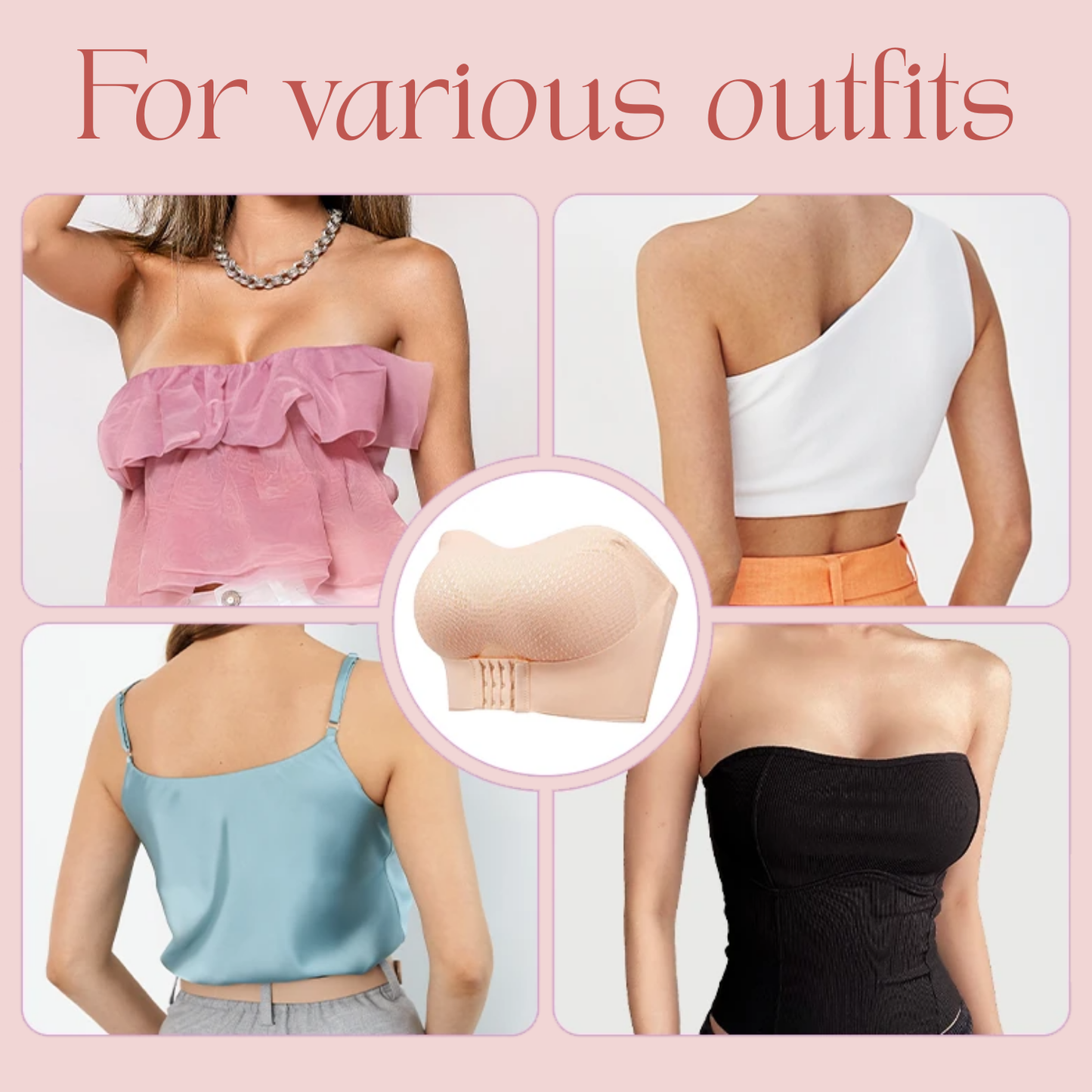 Sexy Push Up Invisible Brassiere Wireless Breathable Female Lingerie