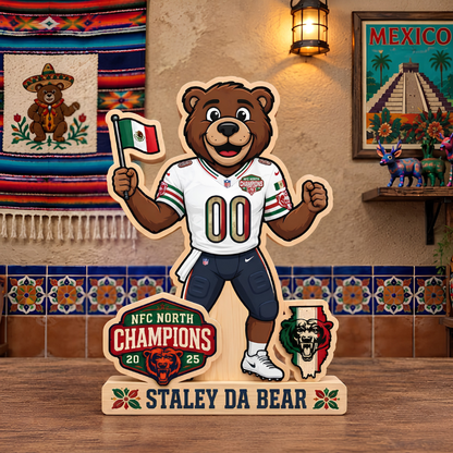 CHI Mexico NFC North Champions 2025 Wooden 2 Layers Standee