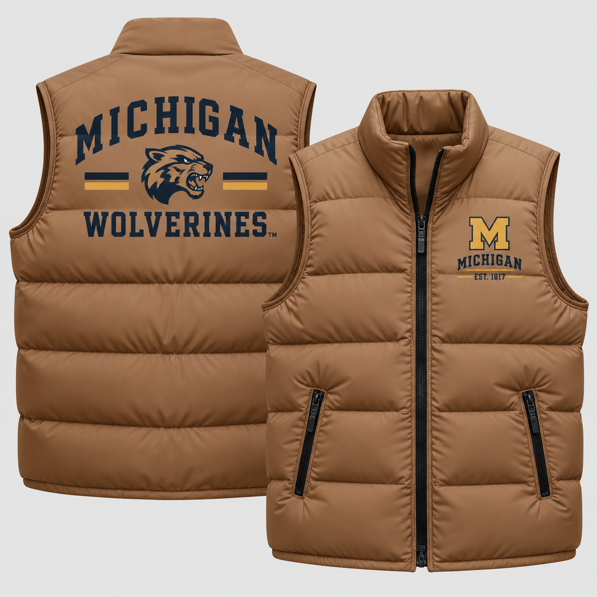MICH  2026 Military Appreciation Puffer Vest - Printed