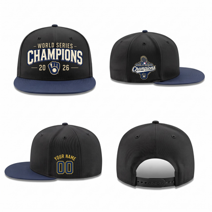 MIL 2026 World Series Champions Personalized Snapback Cap - Printed