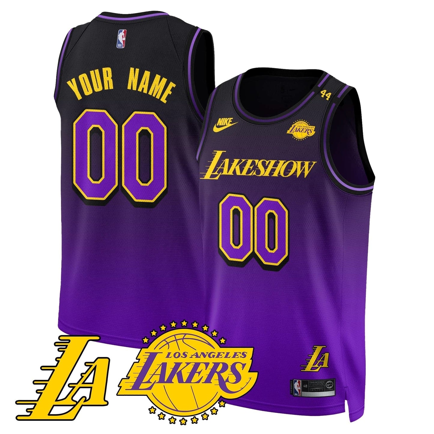 LAL City Edition Custom Jersey - All Stitched - The California Destiny