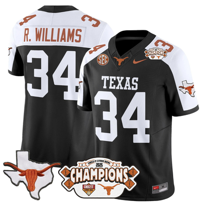 TEX 2025 State Map & Citrus Bowl Champions Patch Vapor Limited Jersey - All Stitched