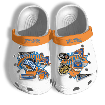 NYK 2026 NBA Finals Clogs White - Charms Gift Set