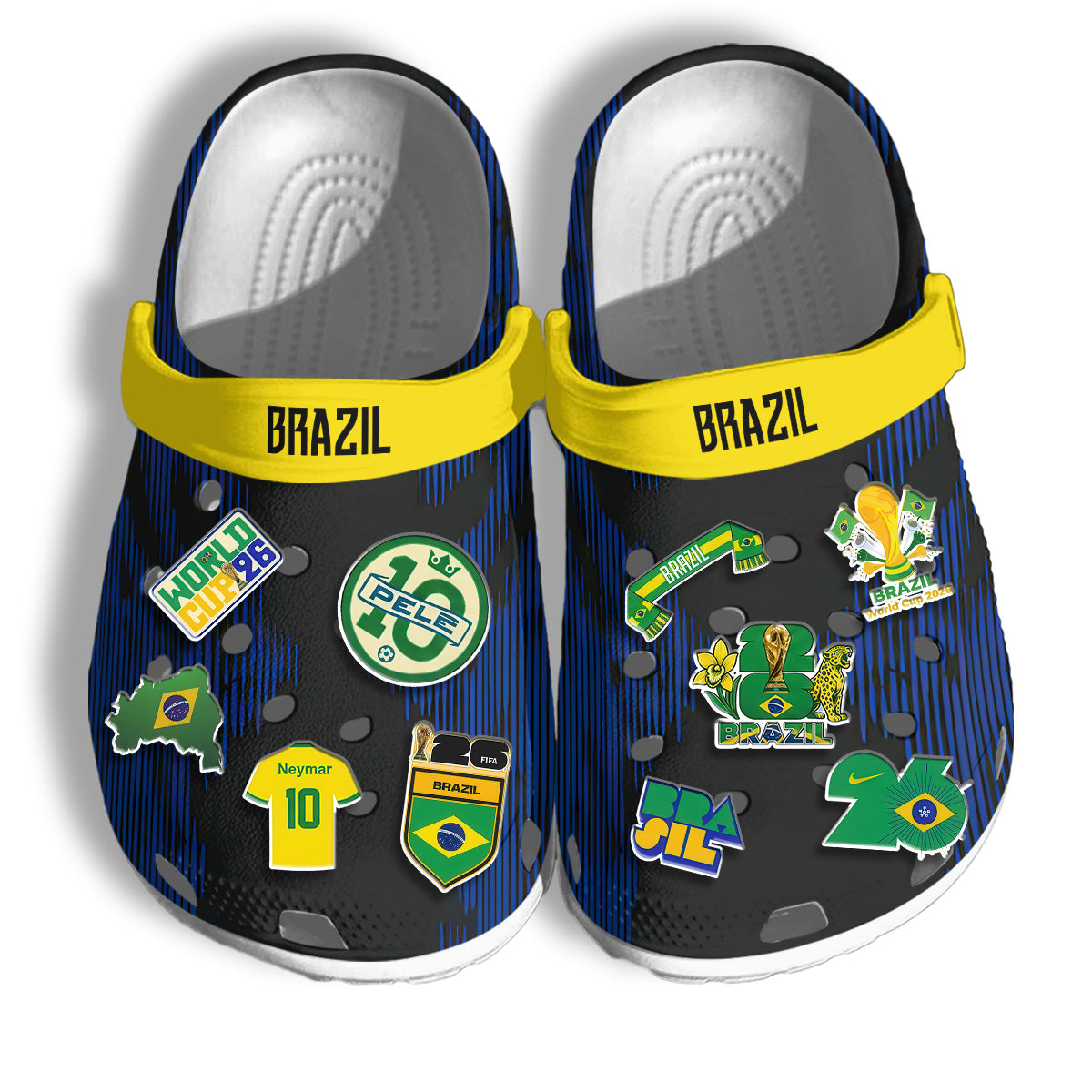 Brazil Clogs WC2026 Black - Charms Gift Set