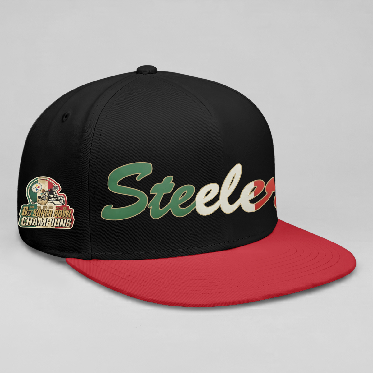 Pittsburgh Steelers Mexico Edition Personalized Snapback Cap - Printed