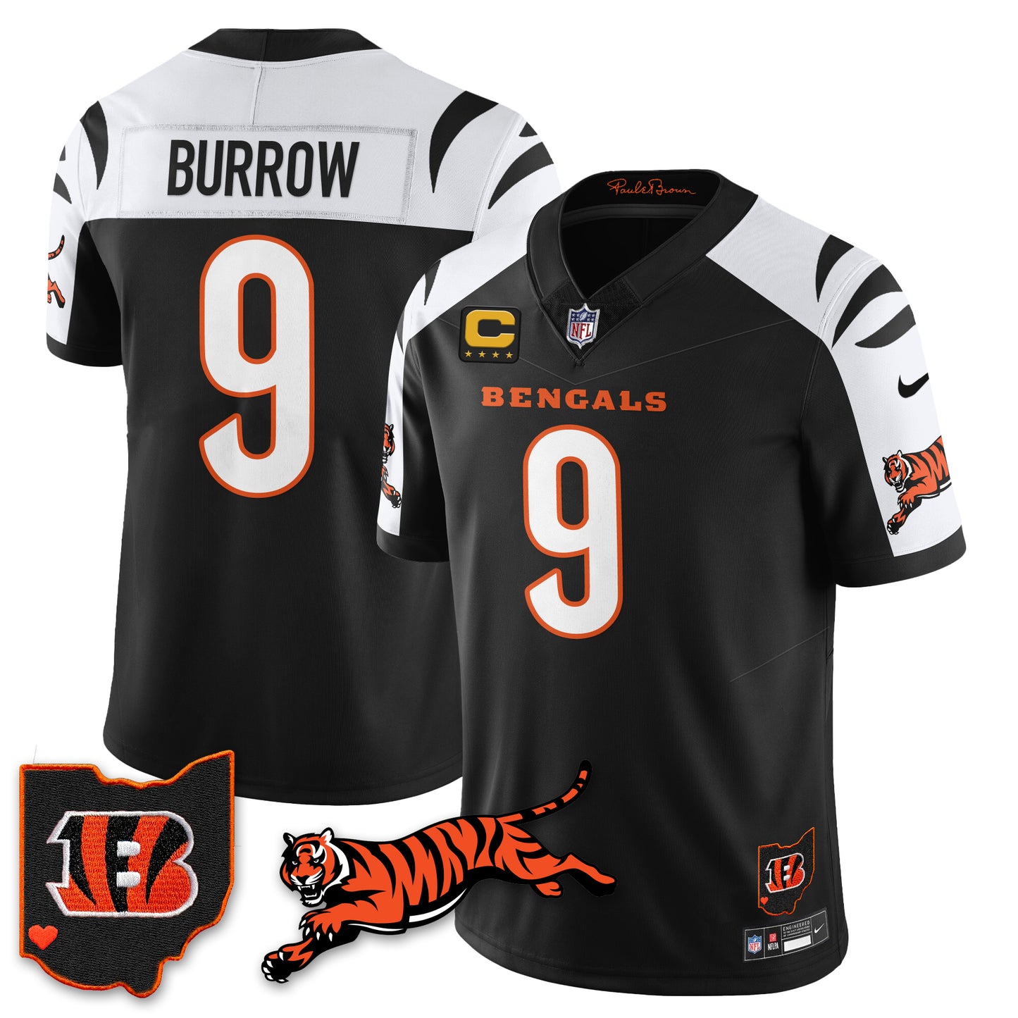 Cincinnati Bengals Vapor F.U.S.E. Limited Jersey N1 - All Stitched
