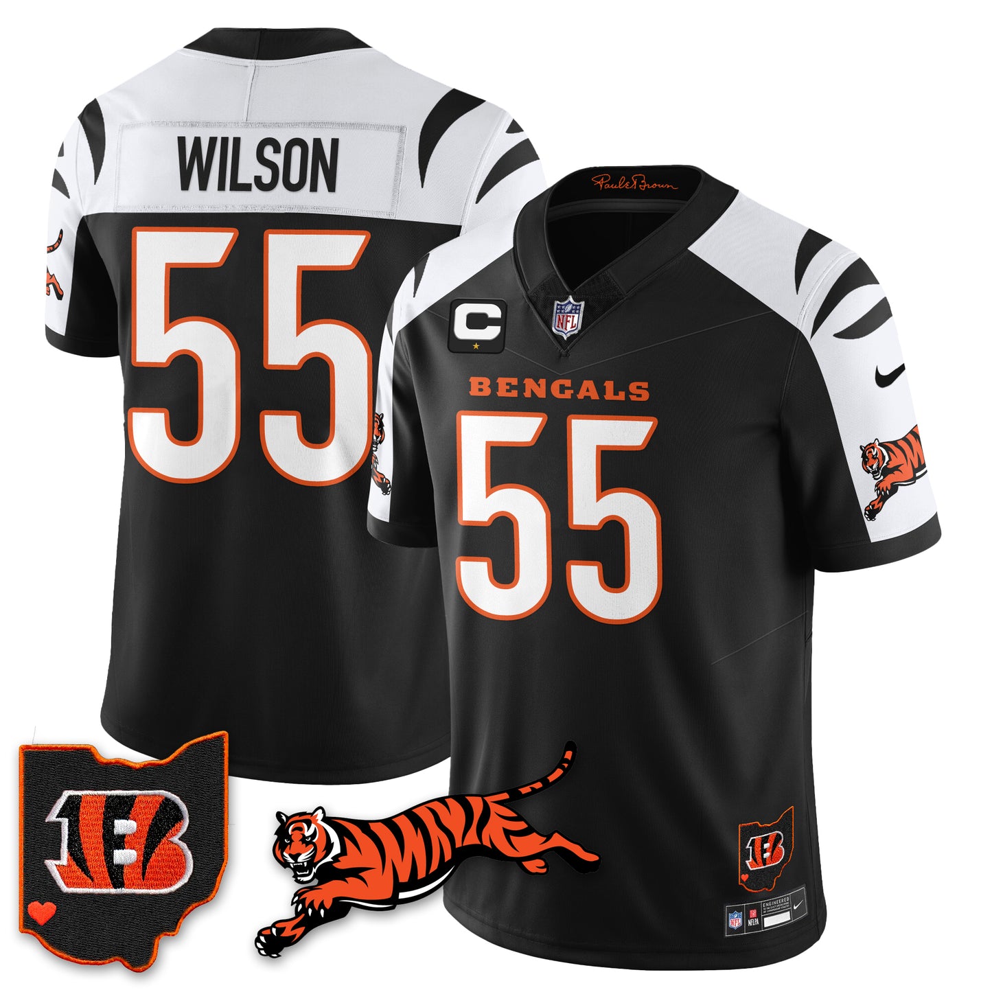 Cincinnati Bengals Vapor F.U.S.E. Limited Jersey N1 - All Stitched
