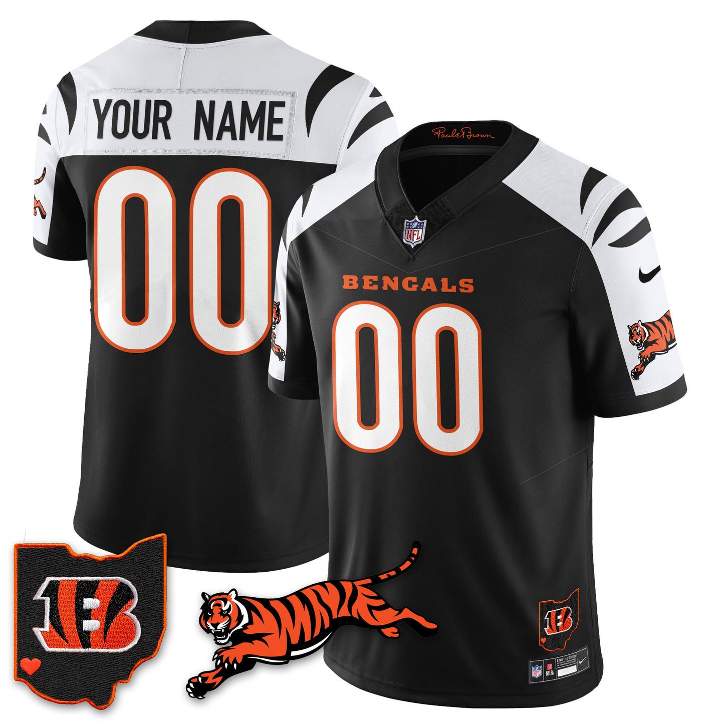 Cincinnati Bengals Vapor F.U.S.E. Limited Jersey N1 - All Stitched