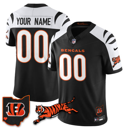 Cincinnati Bengals Vapor F.U.S.E. Limited Jersey N1 - All Stitched