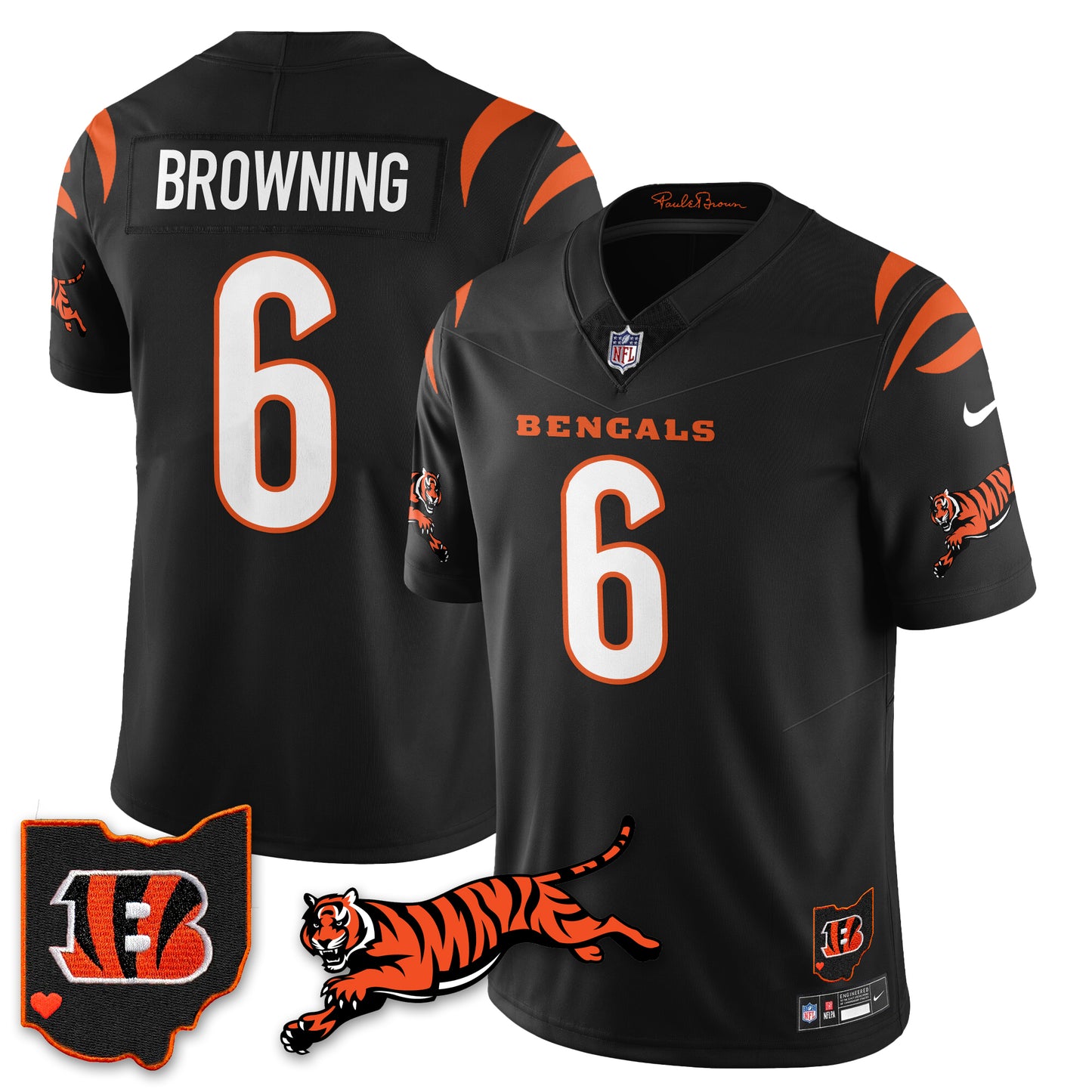Cincinnati Bengals Vapor F.U.S.E. Limited Jersey N1 - All Stitched