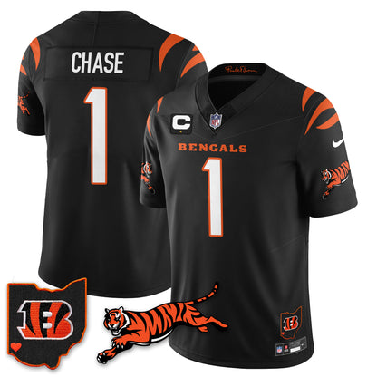 Cincinnati Bengals Vapor F.U.S.E. Limited Jersey N1 - All Stitched