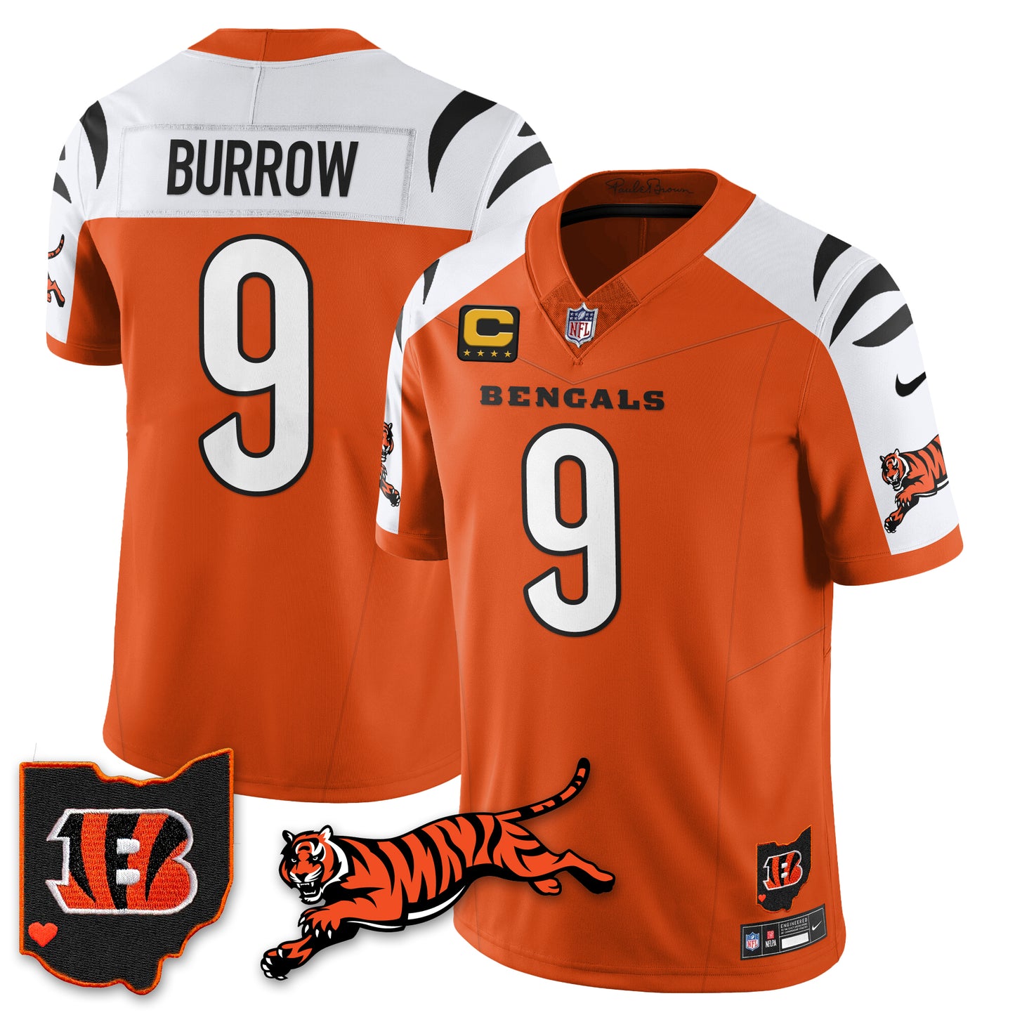 Cincinnati Bengals Vapor F.U.S.E. Limited Jersey N1 - All Stitched