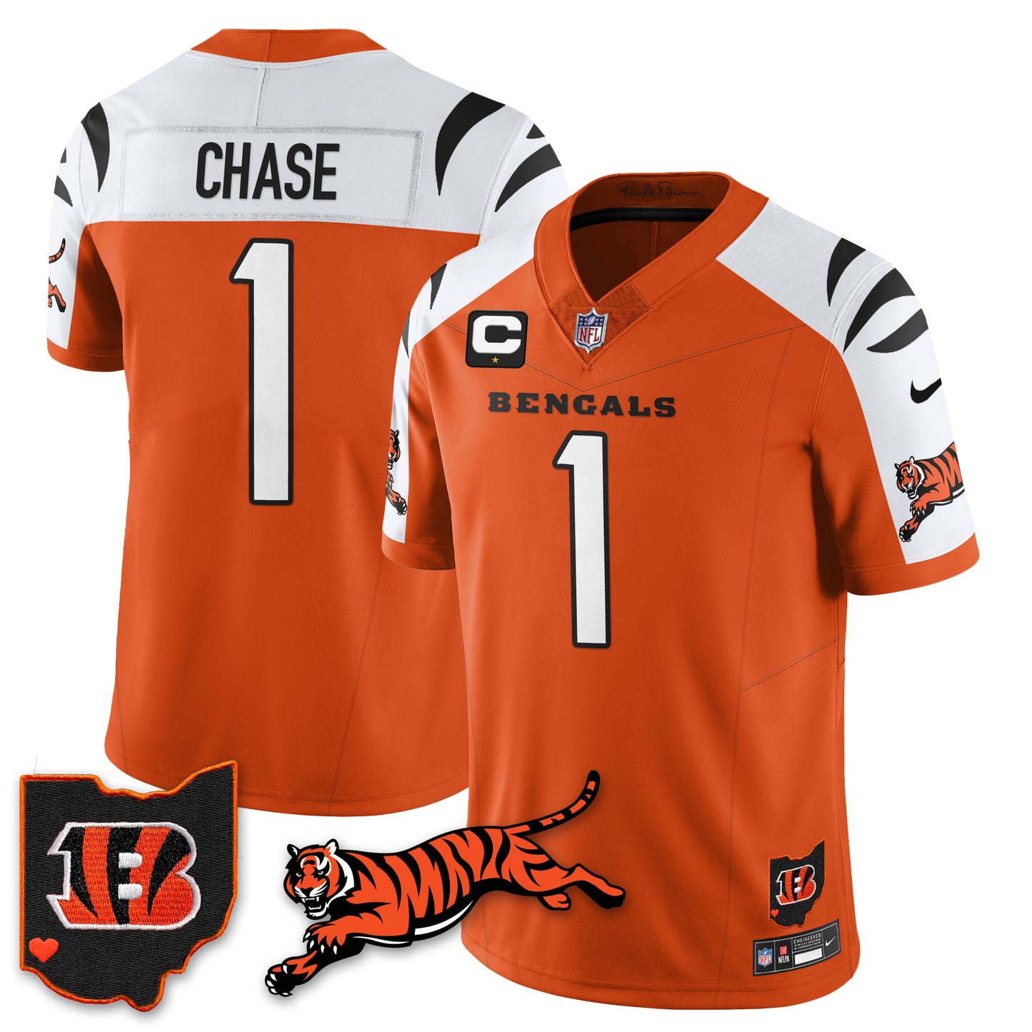 Cincinnati Bengals Vapor F.U.S.E. Limited Jersey N1 - All Stitched
