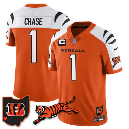 Cincinnati Bengals Vapor F.U.S.E. Limited Jersey N1 - All Stitched