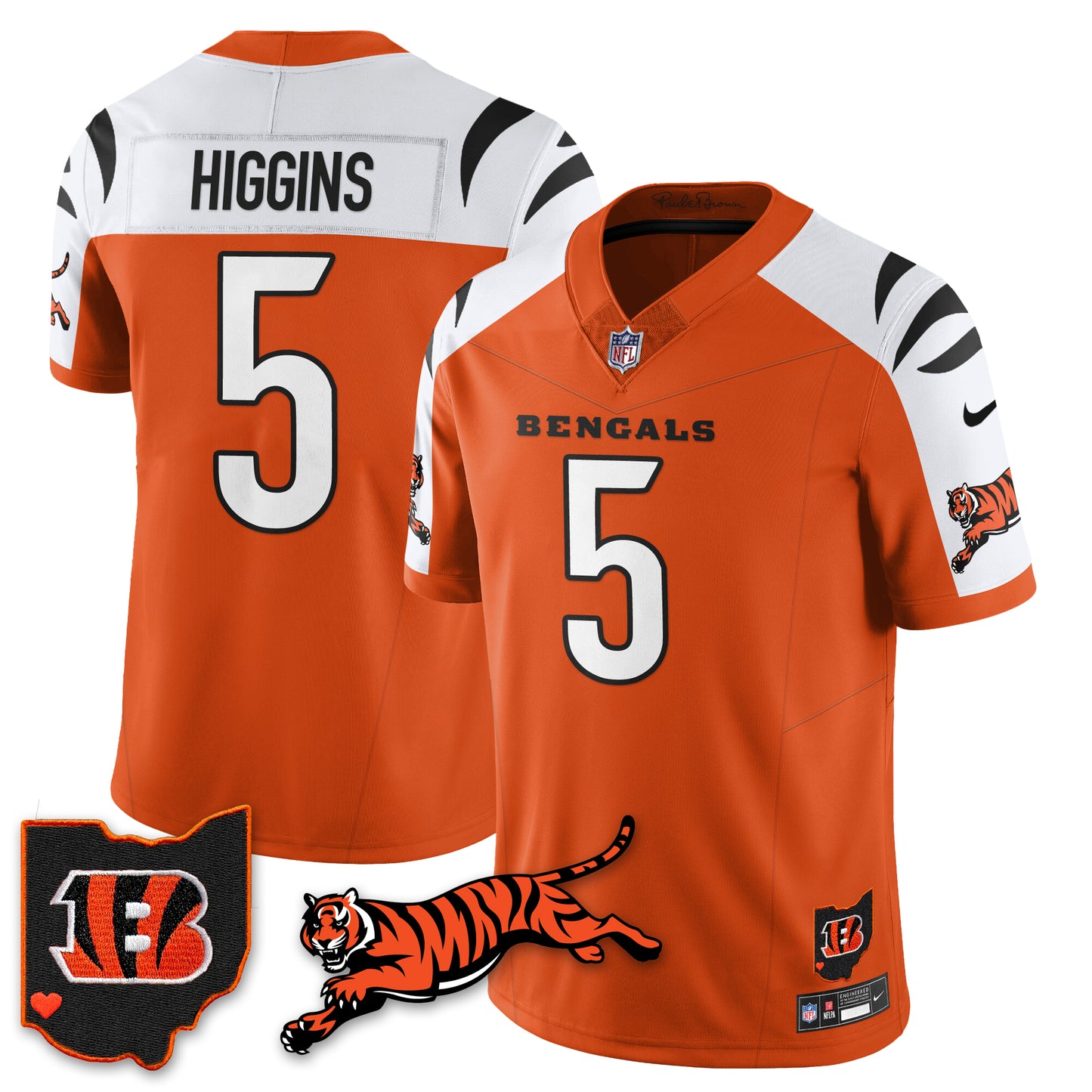 Cincinnati Bengals Vapor F.U.S.E. Limited Jersey N1 - All Stitched