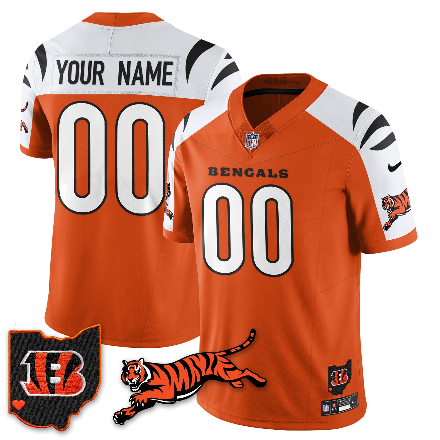 Cincinnati Bengals Vapor F.U.S.E. Limited Jersey N1 - All Stitched