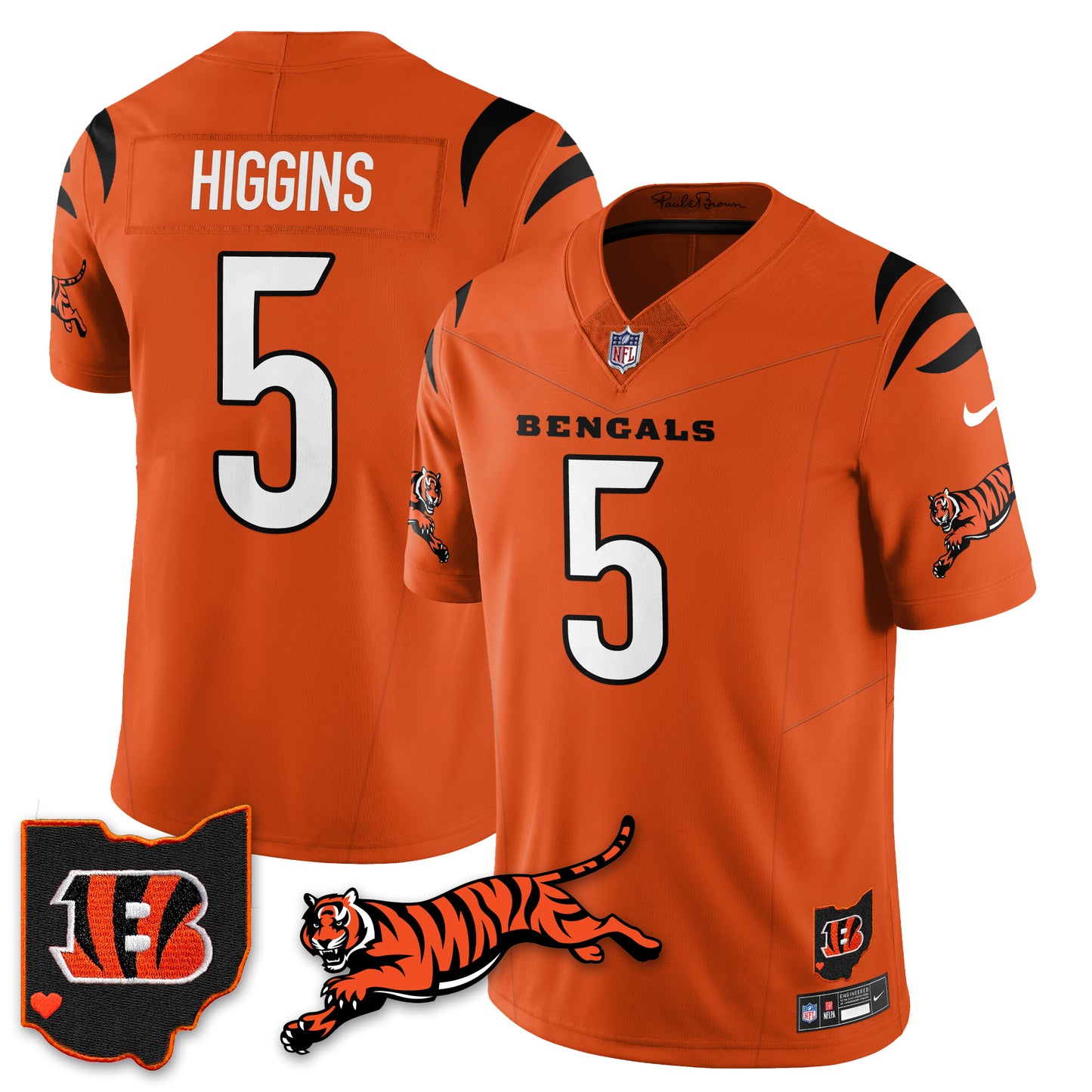 Cincinnati Bengals Vapor F.U.S.E. Limited Jersey N1 - All Stitched