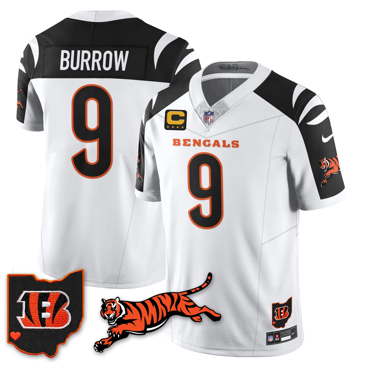 Cincinnati Bengals Vapor F.U.S.E. Limited Jersey N1 - All Stitched