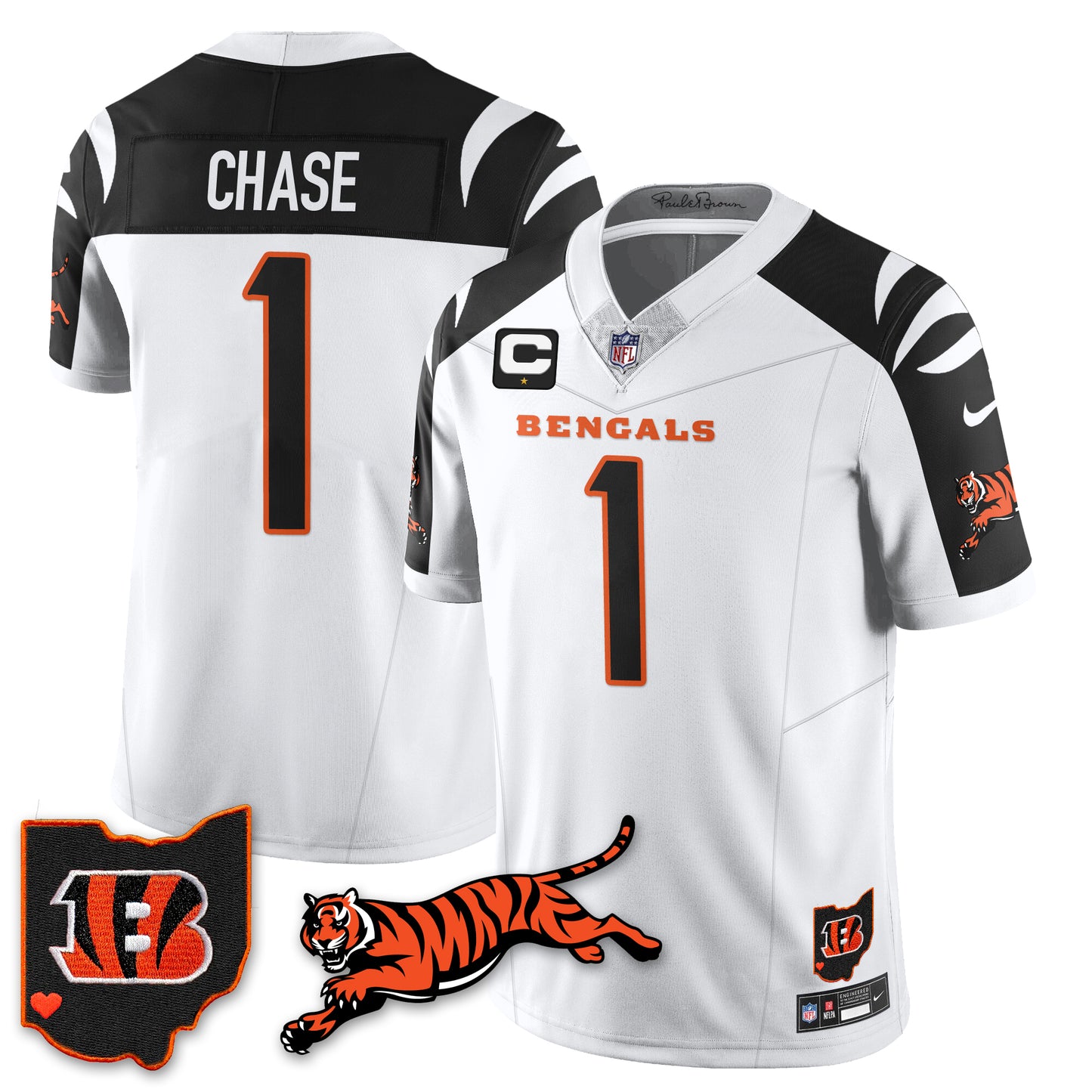Cincinnati Bengals Vapor F.U.S.E. Limited Jersey N1 - All Stitched