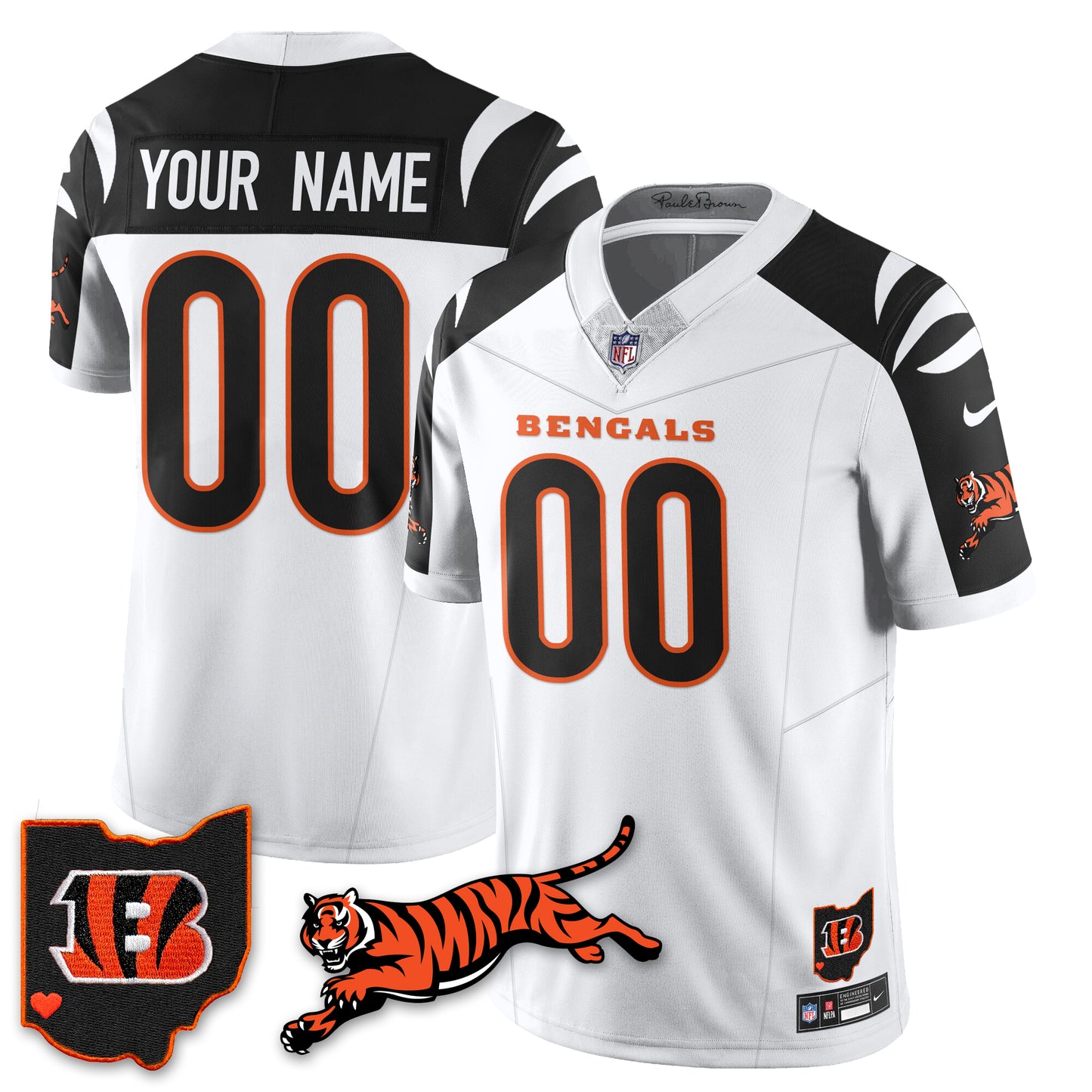 Cincinnati Bengals Vapor F.U.S.E. Limited Jersey N1 - All Stitched