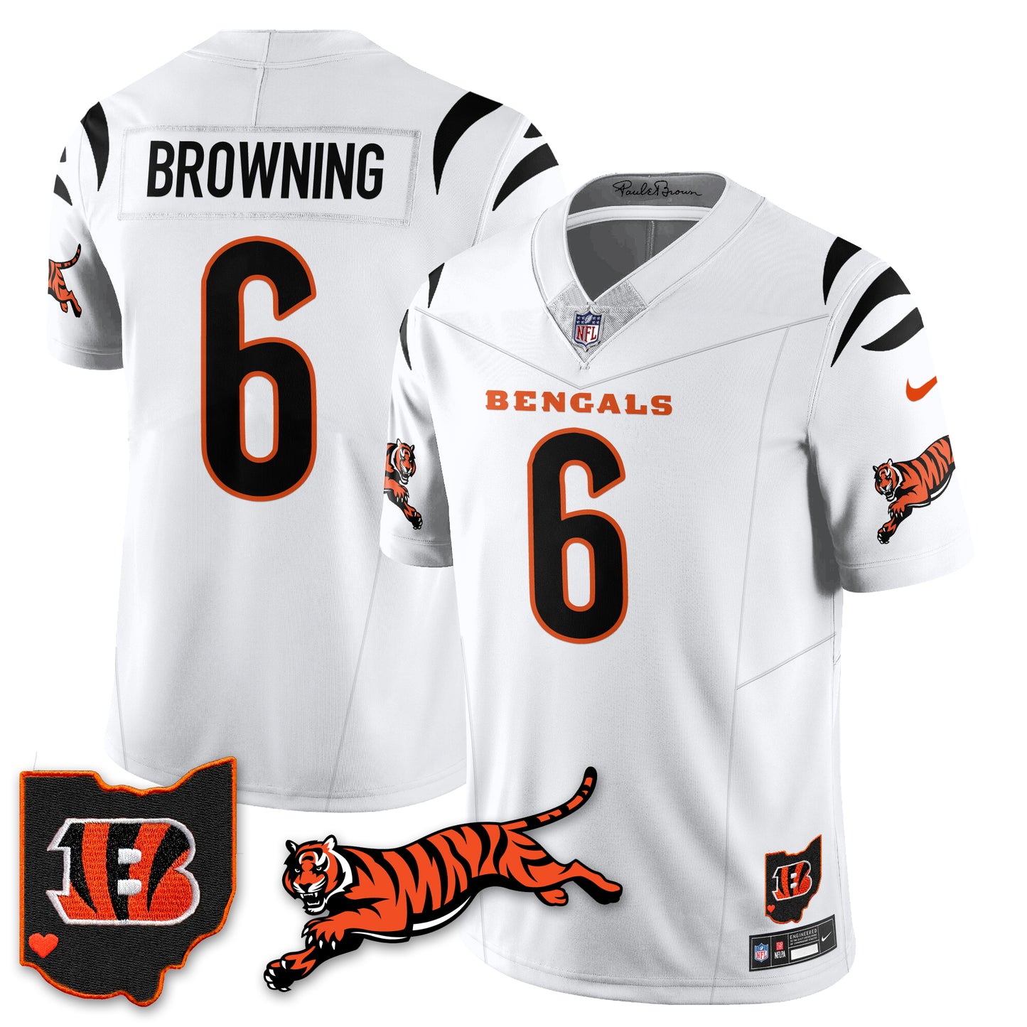 Cincinnati Bengals Vapor F.U.S.E. Limited Jersey N1 - All Stitched