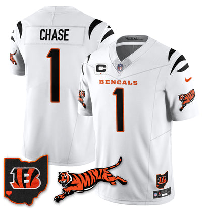 Cincinnati Bengals Vapor F.U.S.E. Limited Jersey N1 - All Stitched