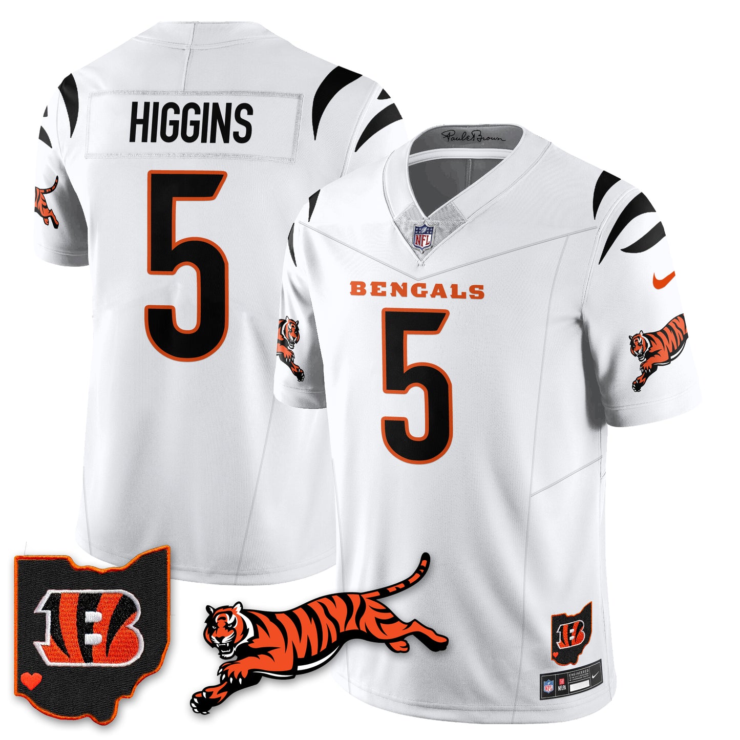 Cincinnati Bengals Vapor F.U.S.E. Limited Jersey N1 - All Stitched