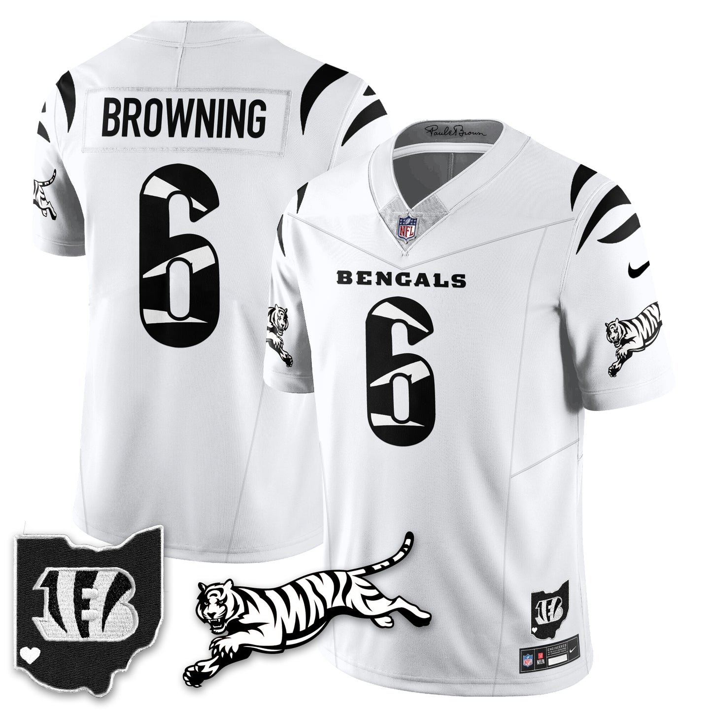 Cincinnati Bengals Vapor F.U.S.E. Limited Jersey N1 - All Stitched