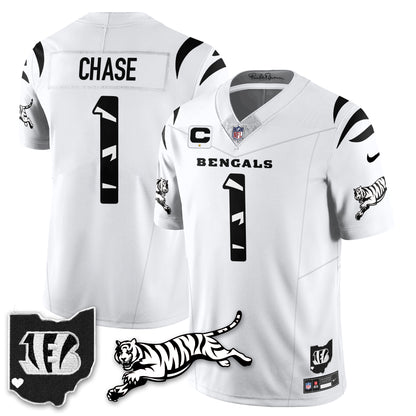 Cincinnati Bengals Vapor F.U.S.E. Limited Jersey N1 - All Stitched