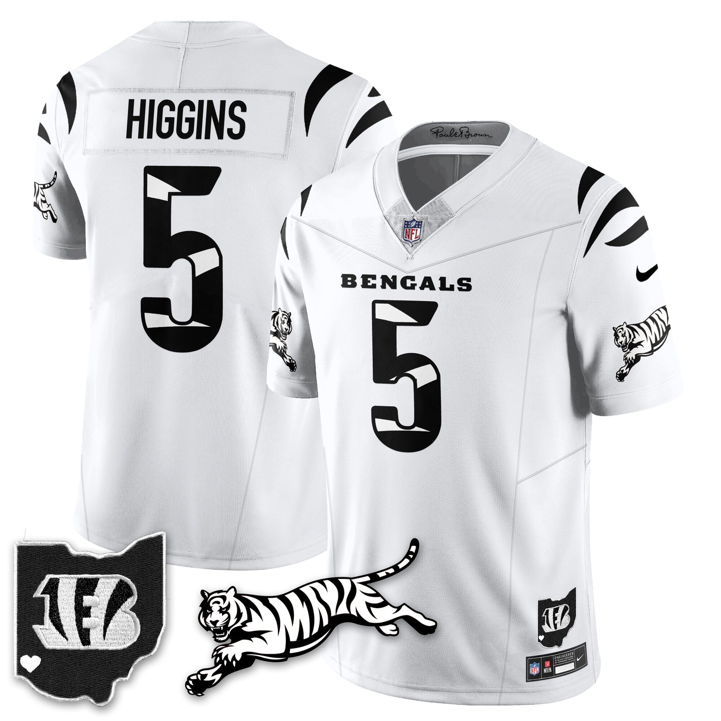 Cincinnati Bengals Vapor F.U.S.E. Limited Jersey N1 - All Stitched