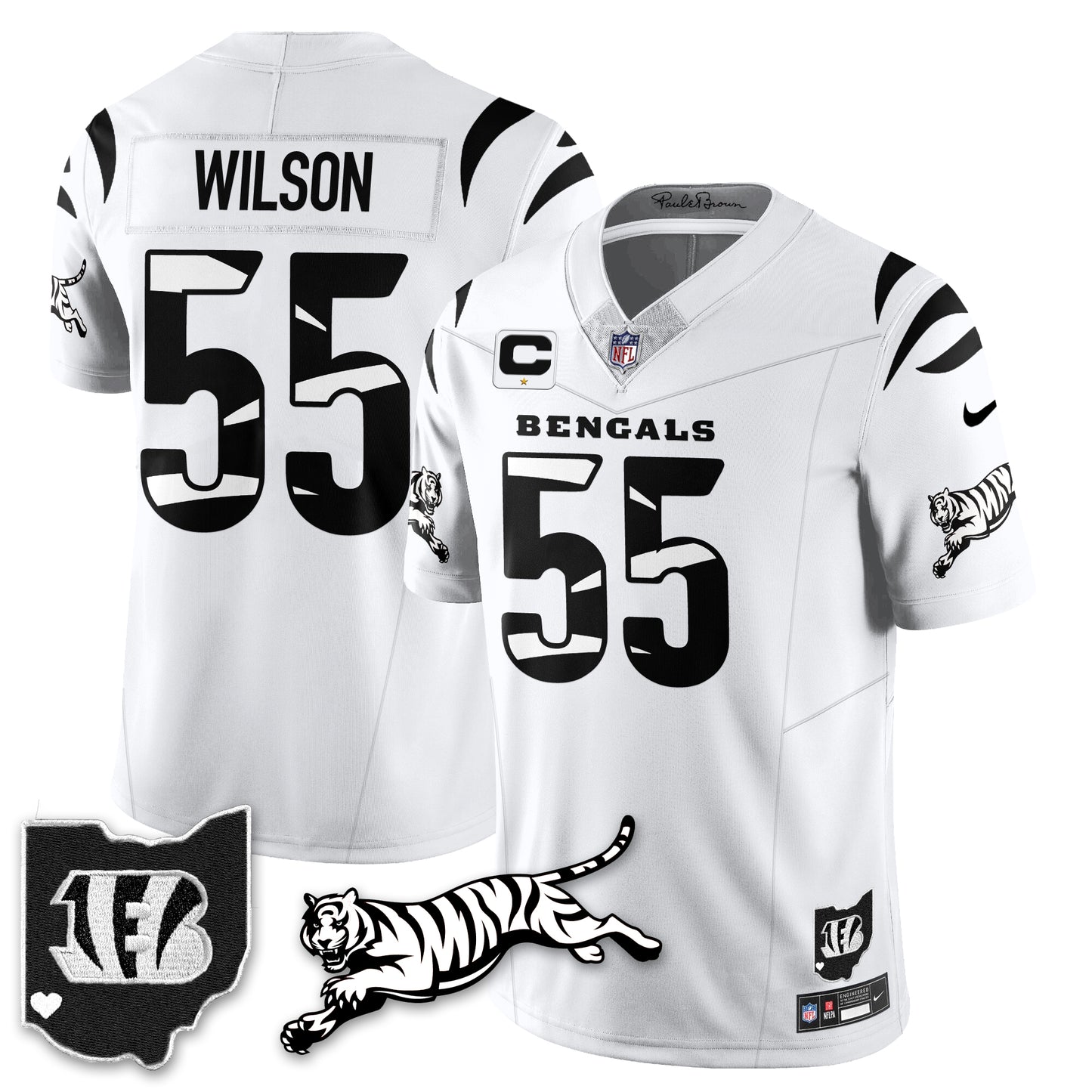 Cincinnati Bengals Vapor F.U.S.E. Limited Jersey N1 - All Stitched