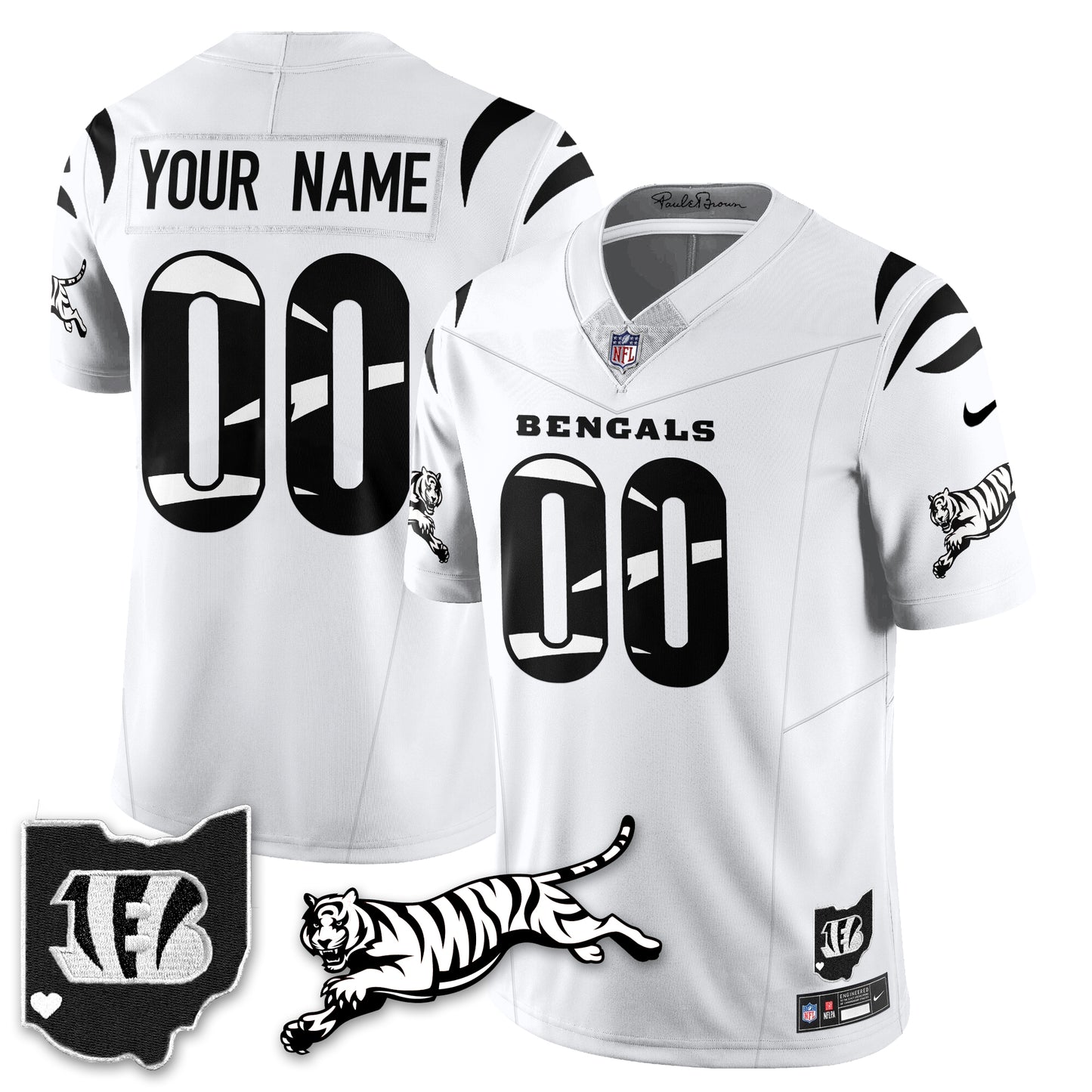 Cincinnati Bengals Vapor F.U.S.E. Limited Jersey N1 - All Stitched