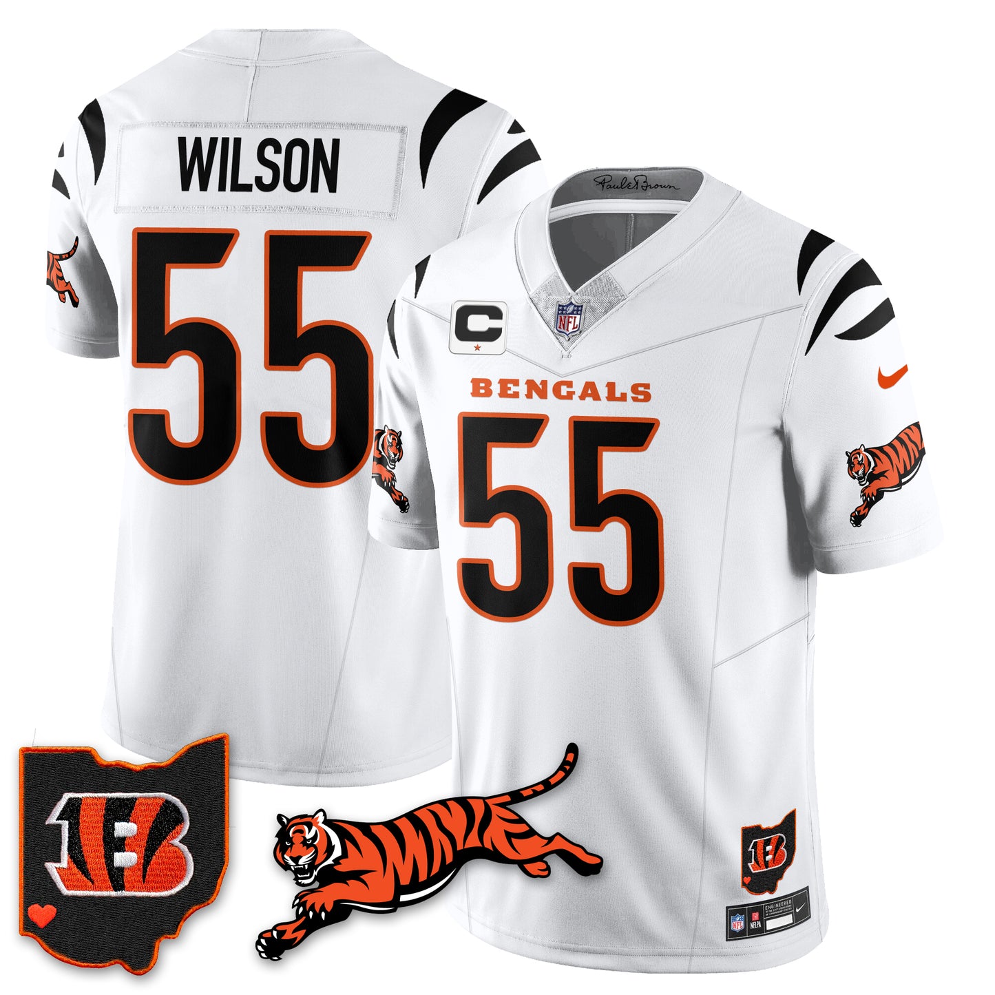 Cincinnati Bengals Vapor F.U.S.E. Limited Jersey N1 - All Stitched